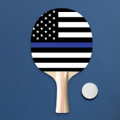 Amerikanische Flagge mit personalisierter Thin Blu Tischtennis Schläger