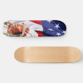 Amerikanische Flagge mit Sättigungsschiff-Skateboa Skateboard (Horizontal)