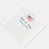 Amerikanische Flagge mit Sternen Serviette (Ecke)