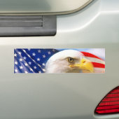 Amerikanische Flagge mit Weißkopfseeadler Autoaufkleber (Auf Auto)
