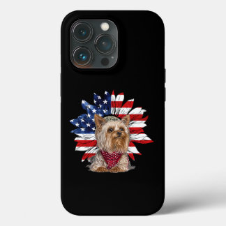 Amerikanische Flagge mit Yorkie Puppy Case-Mate iPhone Hülle