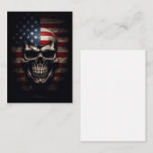 Amerikanische Flagge Mitteilungskarte (Vorne/Hinten)