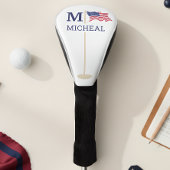 Amerikanische Flagge Monogramm Name Golf Headcover