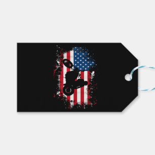 Amerikanische Flagge Motorrad Funny Sport Lover Geschenkanhänger