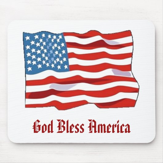 Amerikanische Flagge mousepad (Vorne)