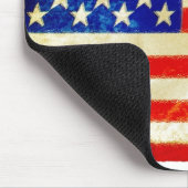 Amerikanische Flagge mousepad am 4. Juli (Ecke)