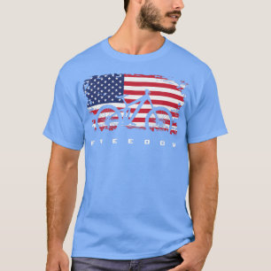 Amerikanische Flagge MTB Mountain Bike Apparel - B T-Shirt