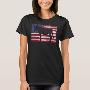 Amerikanische Flagge Mule 4. Juli Patriotic Donkey T-Shirt