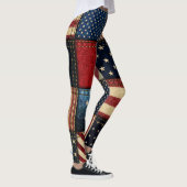 Amerikanische Flagge, Muster Nahtloses Muster. Leggings (Rechts)
