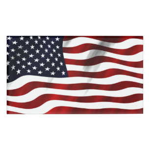 Amerikanische Flagge Namenschild