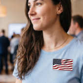 Amerikanische Flagge Namenschild