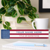 Amerikanische Flagge Namensplakette