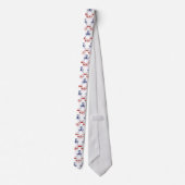 Amerikanische Flagge Nautic Anchor Neck Tie Krawatte (Rückseite)
