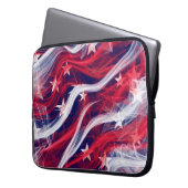 Amerikanische Flagge Neopren Laptop Sleeve (Vorderseite Links)