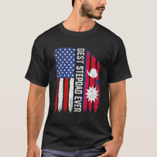 Amerikanische Flagge Nepal beste Stepdad je Patrio T-Shirt