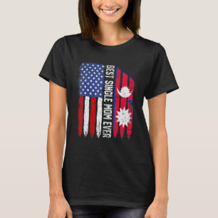 Amerikanische Flagge Nepal Flaggenflagge Bester Si T-Shirt