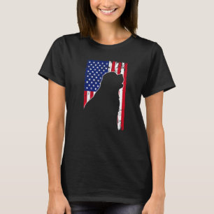 Amerikanische Flagge Neufundland Hund Vater Mama W T-Shirt