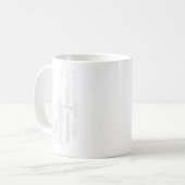 Amerikanische Flagge Nordic Ski Cool Skier Geschen Kaffeetasse (Vorderseite Links)