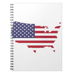 amerikanische Flagge Notizblock
