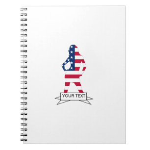 Amerikanische Flagge Notizblock
