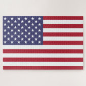 Amerikanische Flagge oder benutzerdefiniertes Bild Puzzle (Horizontal)