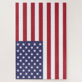 Amerikanische Flagge oder benutzerdefiniertes Bild Puzzle (Vertikal)