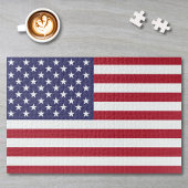Amerikanische Flagge oder benutzerdefiniertes Bild Puzzle