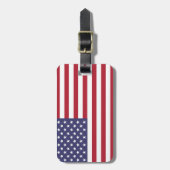 Amerikanische Flagge oder kundenspezifisches Foto Gepäckanhänger (Vorderseite vertikal)