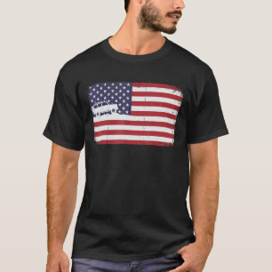 Amerikanische Flagge Offroad 4. Juli Off Road 4x4  T-Shirt