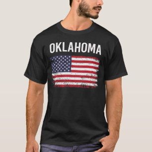 Amerikanische Flagge Oklahoma T-Shirt