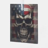 Amerikanische Flagge Ornament Aus Glas (Vorderseite links)