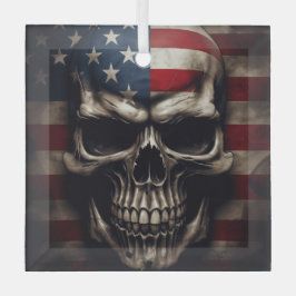Amerikanische Flagge Ornament Aus Glas