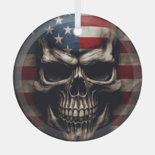 Amerikanische Flagge Ornament Aus Glas