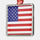 Amerikanische Flagge Ornament Aus Metall (Links)