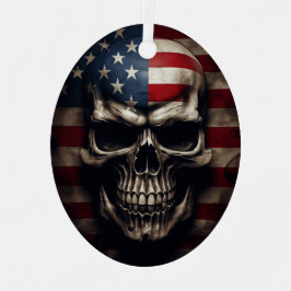 Amerikanische Flagge Ornament Aus Metall