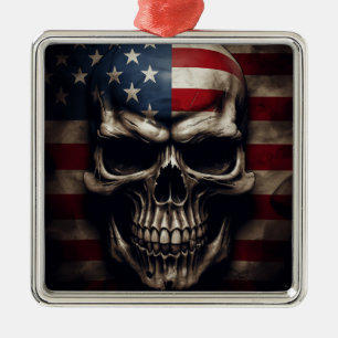Amerikanische Flagge Ornament Aus Metall