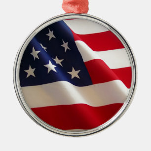 Amerikanische Flagge Ornament Aus Metall