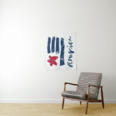 Amerikanische Flagge Paintstrokes Wandteppich (Beispiel)