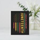 Amerikanische Flagge panafrikanischer Feier im 19. Postkarte (Stehend Vorderseite)