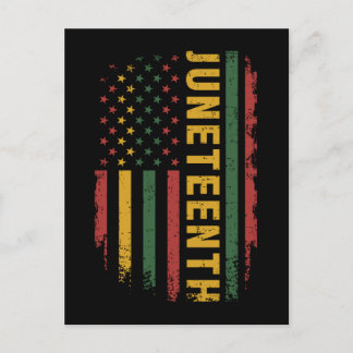Amerikanische Flagge panafrikanischer Feier im 19. Postkarte