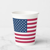 Amerikanische Flagge Pappbecher (Rückseite)