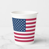 Amerikanische Flagge Pappbecher (Vorderseite)
