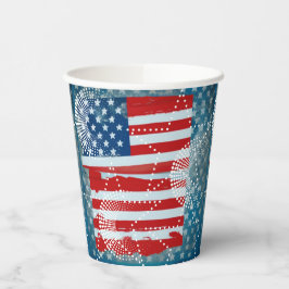 Amerikanische Flagge Pappbecher