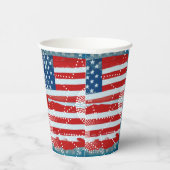 Amerikanische Flagge Pappbecher (Rechts)