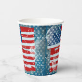 Amerikanische Flagge Pappbecher (Vorderseite)