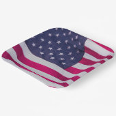 Amerikanische Flagge Pappteller (Gewinkelt)