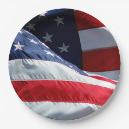 Amerikanische Flagge Pappteller
