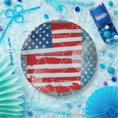 Amerikanische Flagge Pappteller (Party)