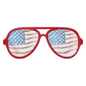 Amerikanische Flagge Partybrille (Vorderseite)