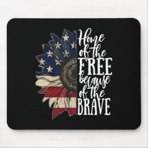 Amerikanische Flagge Patriot Heimat der Freien weg Mousepad
